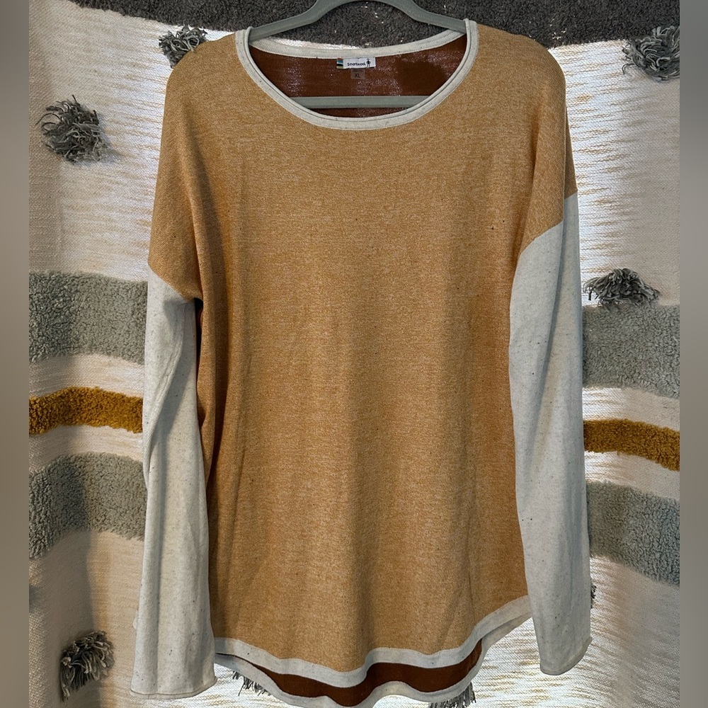 Smartwool Women's Shadow Pine Colorblock Crew Sweater - XL